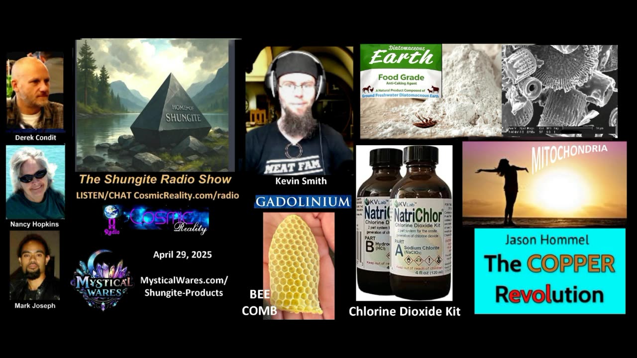 SHUNGITE REALITY 4/29/25 - Kevin Smith From Copper to Mitochondria