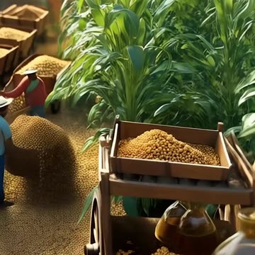 Miniature Workers Working in a corn field Ai Video Generator @NanoVisionsAI