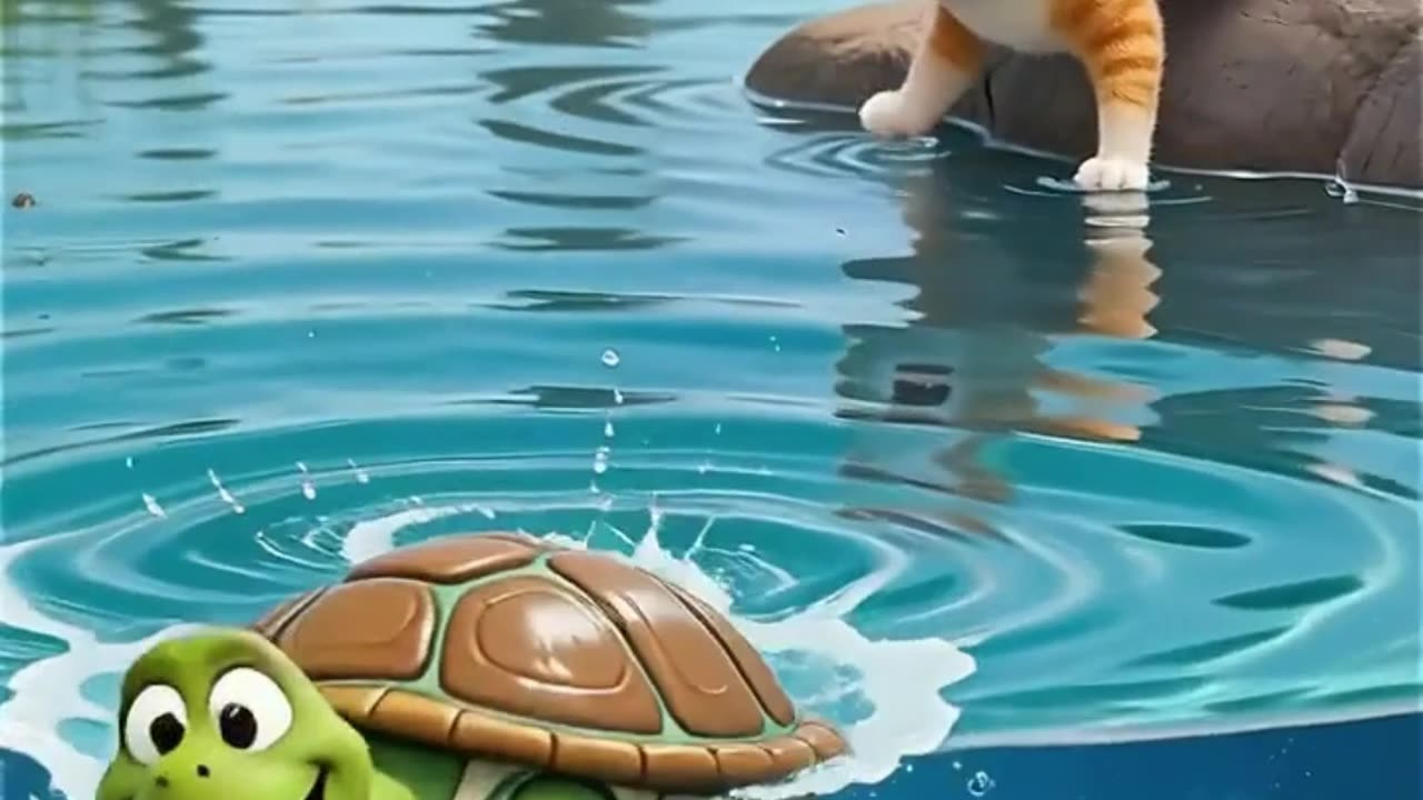 Cat vs Tortoise 😼🐢 | The Cutest Battle Ever