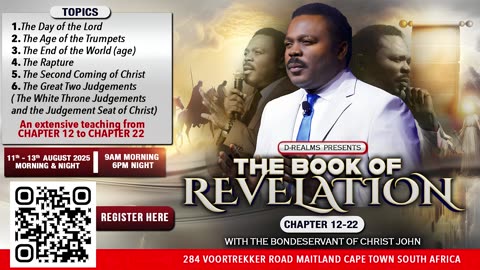 If you want to understand the last days, then understand the last book of the Bible
