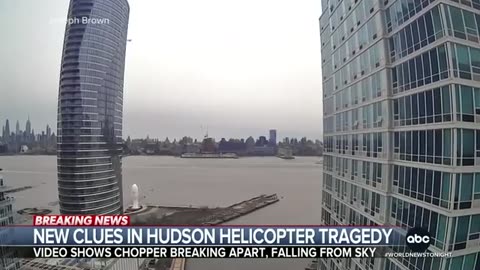 New video shows helicopter breaking apart before falling from sky, into Hudson River