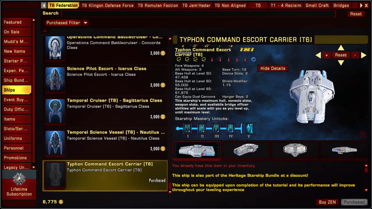 Typhon Command Escort Carrier Review