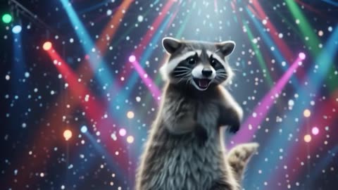 “The Dancing Raccoon! 🔥🕺”