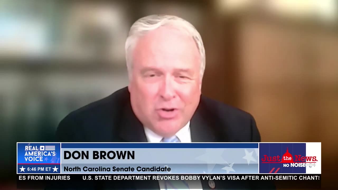 DON BROWN WANTS TO TAKE THOM TILLIS' SEAT