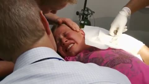 Mother holds her SON down as HE is INJECTED with PUBERTY BLOCKERS. 🏳️‍⚧️