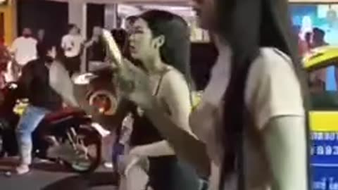 Indian Man Beaten by a Group of Tranny's in Thailand for Refusing to Pay
