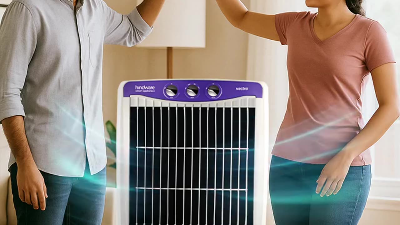 Powerful Hindware Snowcrest 85-H Air Cooler for Large Rooms