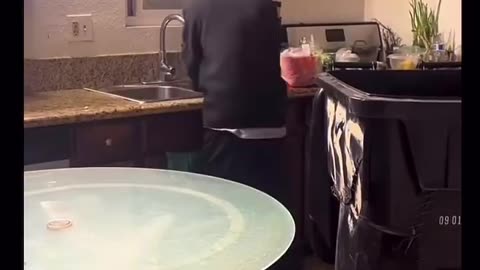 This father snapped after telling everyone to clean the kitchen over and over.