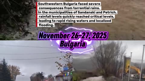 November 26–27, 2025 Bulgaria