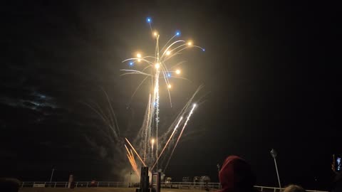 At Clacton On Sea Essex Pier fireworks display event with music week 8 NOV 2025