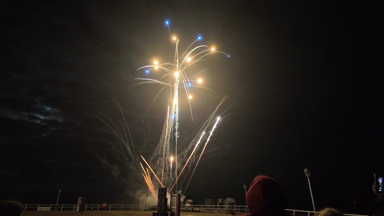At Clacton On Sea Essex Pier fireworks display event with music week 8 NOV 2025