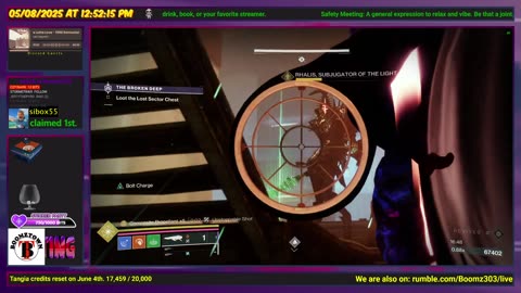 Destiny 2: 5-8-25 The Broken Deep is the Lost Sector. Arc/Strand Surge.