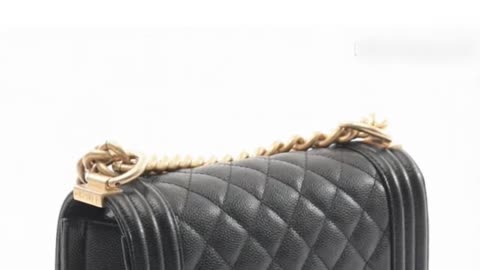 CHANEL Boy Small Shoulder Bag – Grained Calf Leather in Black | Short Video