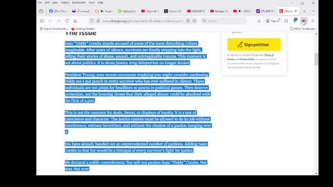 TRUMP DIDDY PARDON PETITION