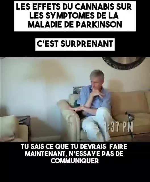 Parkinsons calmed down w/ cannibas [I saw this same amazing RELIEF w/ friends daughter w/ Parkinsons after marijuana cig - ITS REAL!]