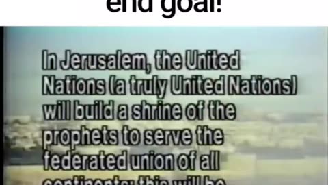 A NEW WORLD ORDER HAS ALWAYS BEEN THE END GOAL.