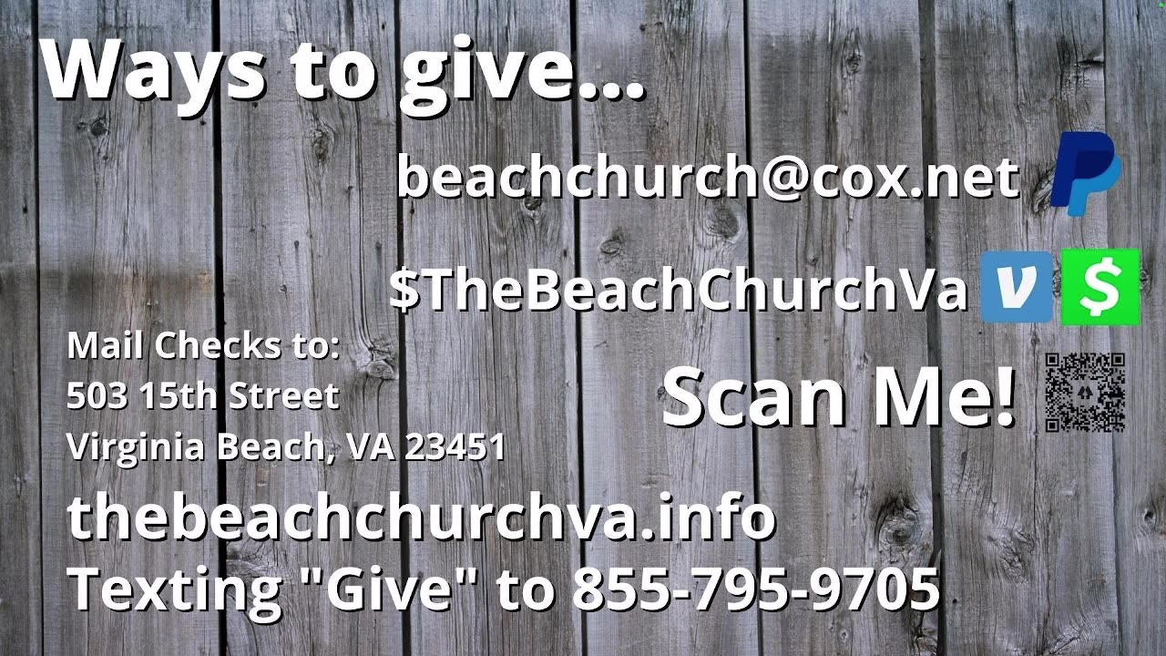 The Beach Church Va Livestream