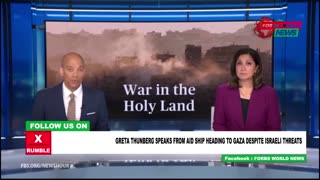 Greta Thunberg speaks from AID ship heading to Gaza