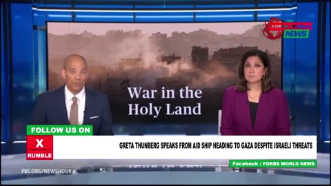 Greta Thunberg speaks from AID ship heading to Gaza