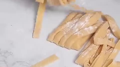 Amazing: 2-Ingredient Homemade Pasta | Easy recipe