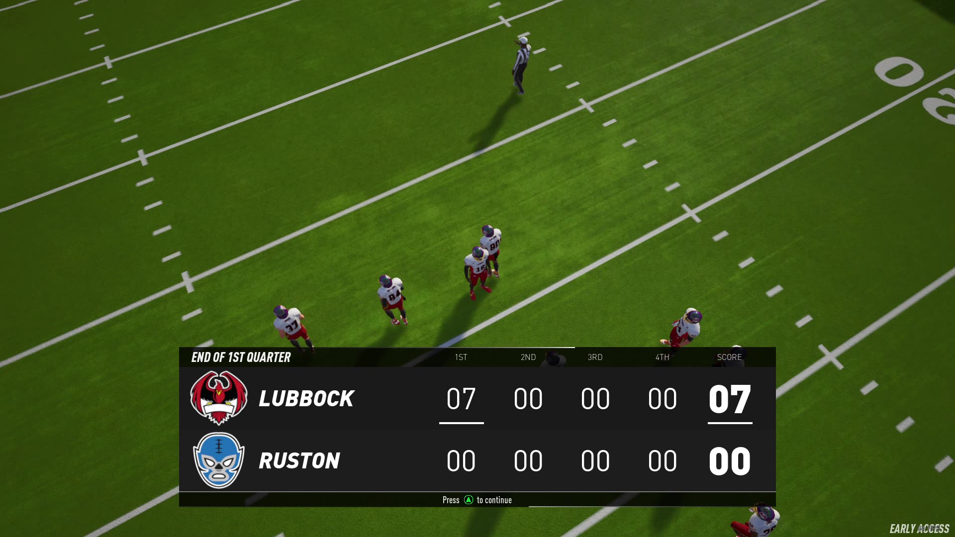 Maximum Football - Lubbock Firebirds vs Ruston Grapplers 1st Quarter