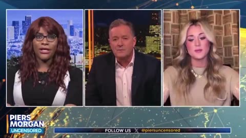 Racist Woman on Piers Morgan says after Piers says she's been racist to him