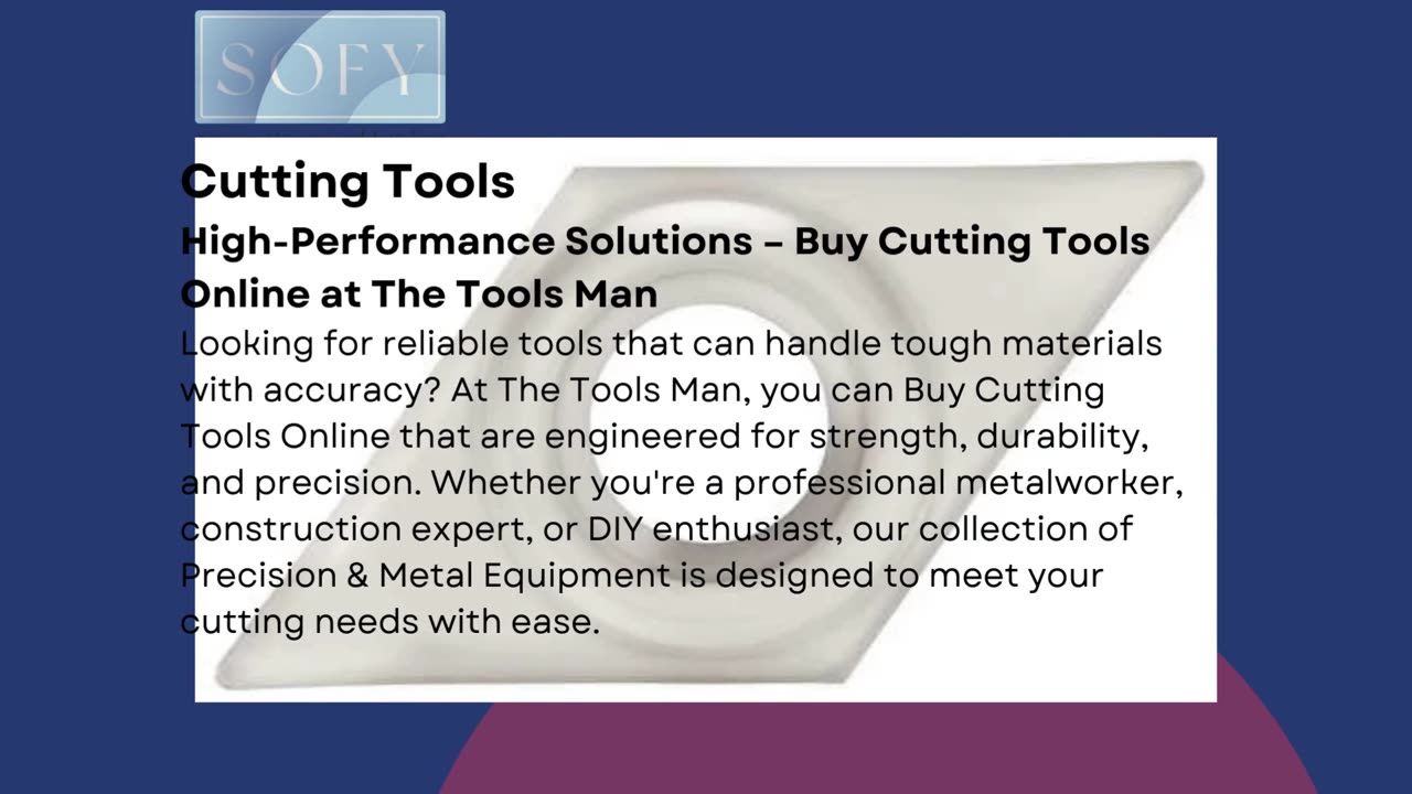 Precision Cutting Equipment – Thetoolsman.com