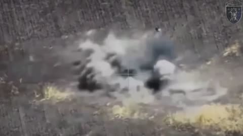 Russian Soldier Draws the Attention of 4 Drones at Once