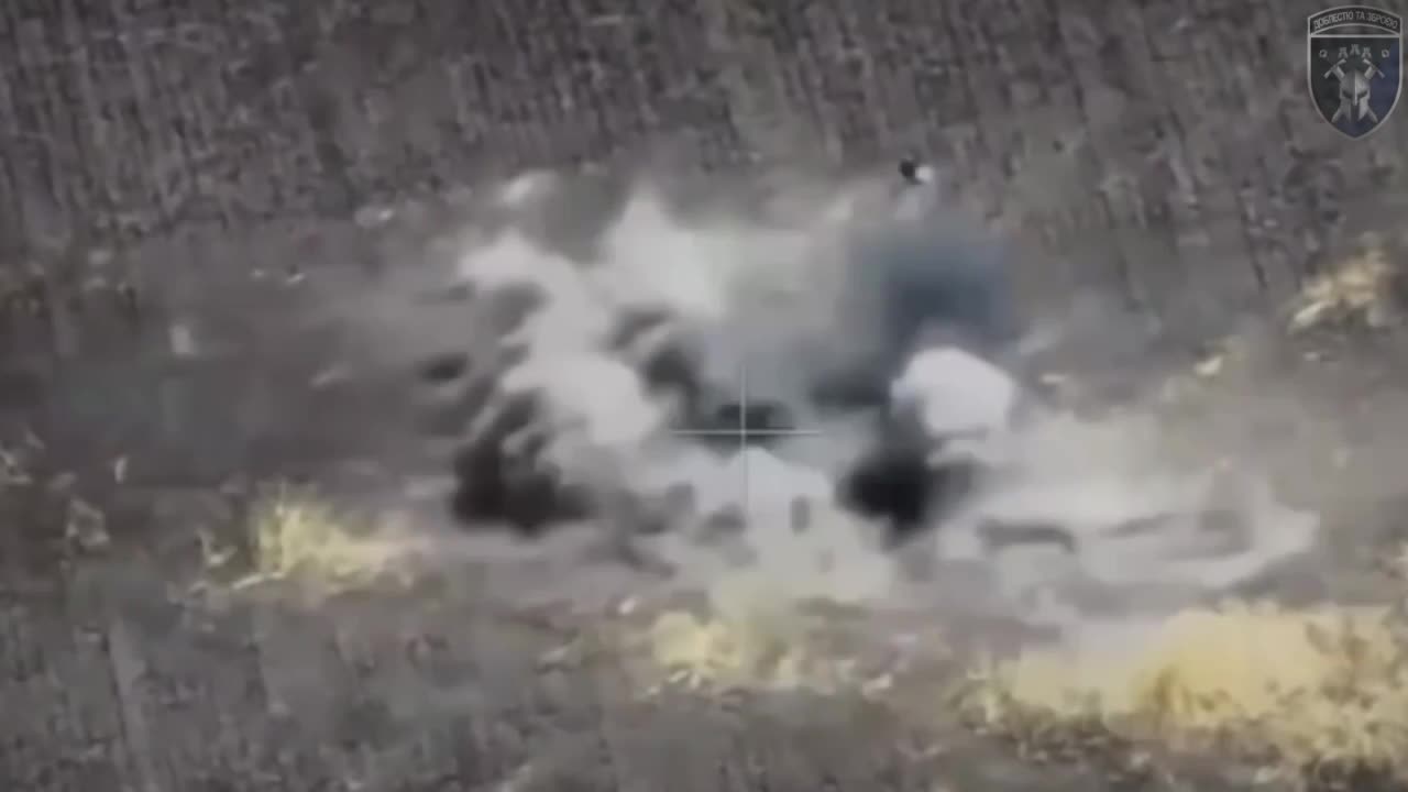 Russian Soldier Draws the Attention of 4 Drones at Once