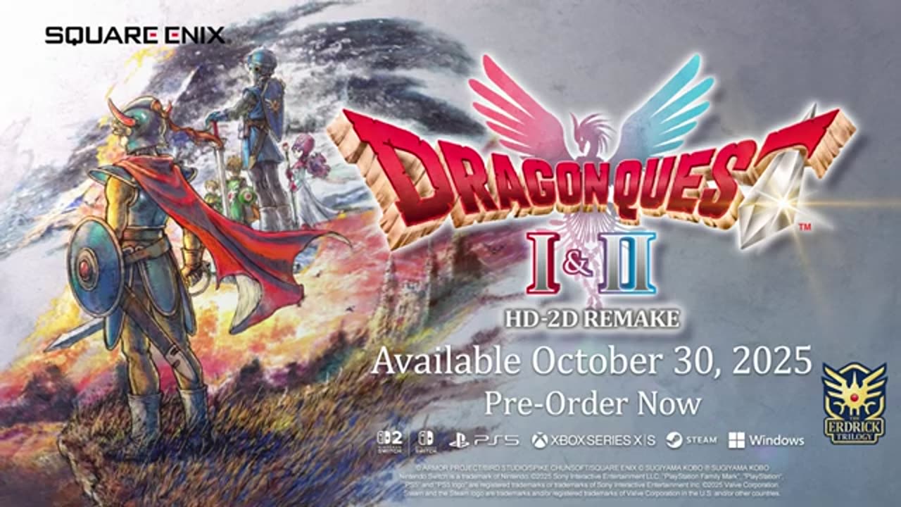 DRAGON QUEST I & II HD-2D Remake – Erdrick's Legacy Trailer