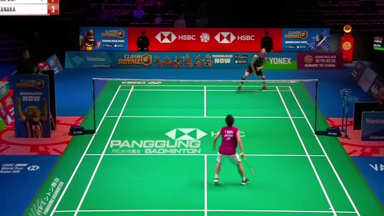 Why You Should Practice Deceptions In Badminton (Lee Zii Jia Masterclass Against Yushi Tanaka)