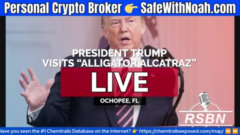 🟢 WATCH LIVE: President Trump at "Alligator Alcatraz"!