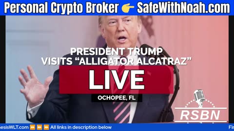 🟢 WATCH LIVE: President Trump at "Alligator Alcatraz"!
