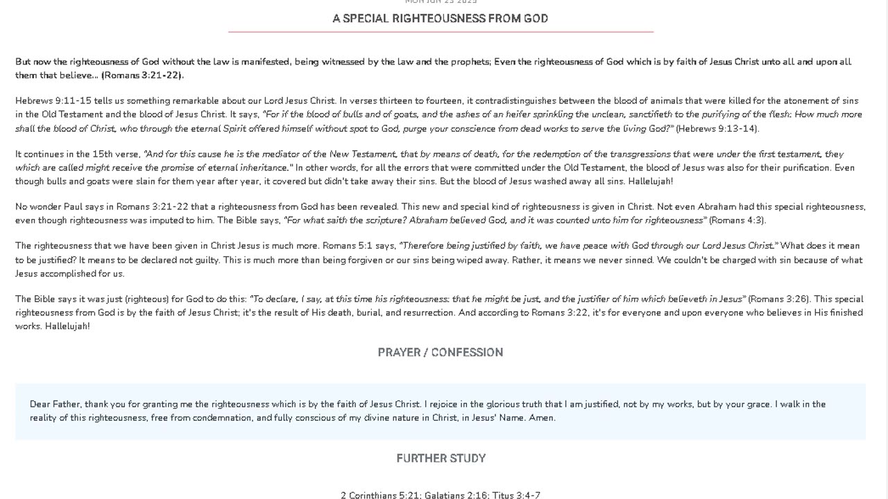 Rhapsody of realities devotional - June 23, 2025