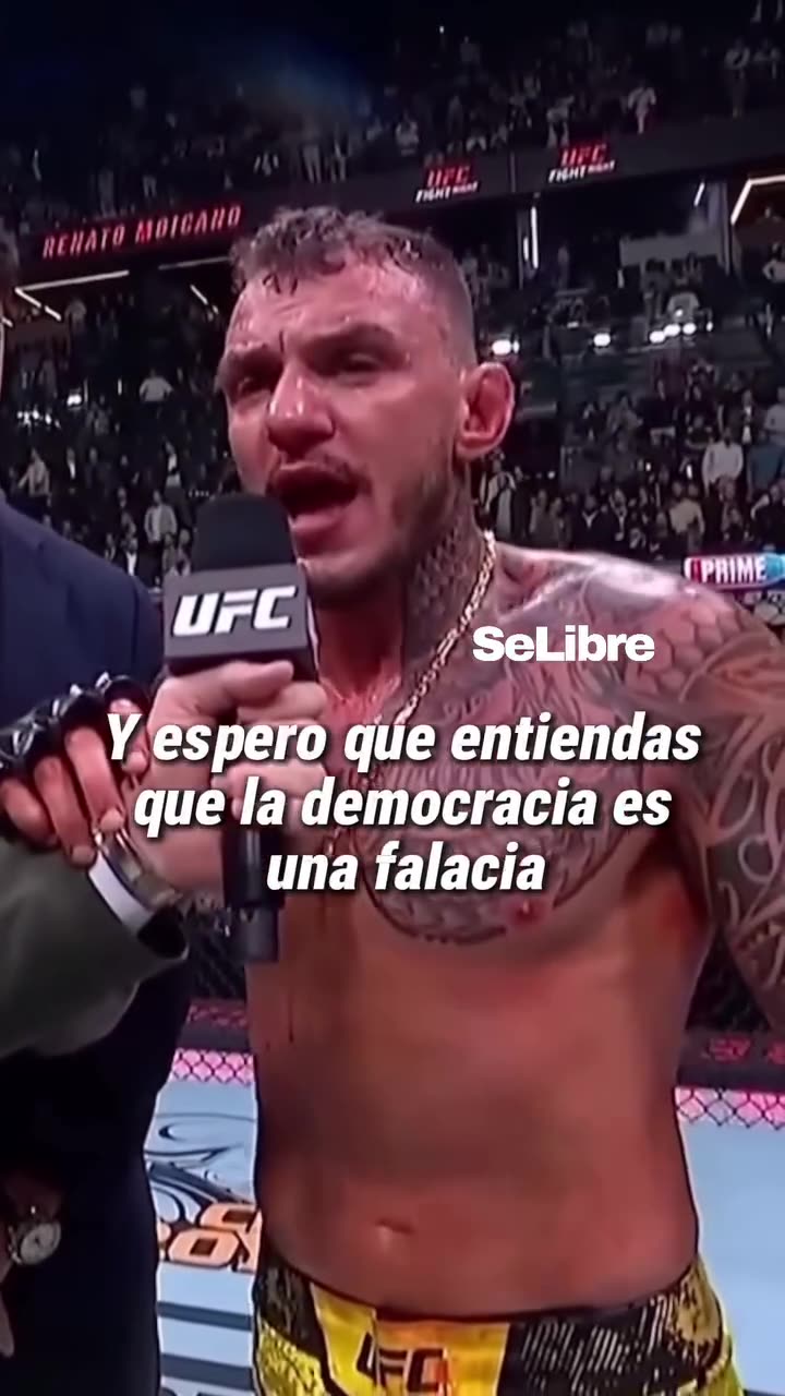 CAMPEON de la UFC discurso contra el GLOBALISMO SATANICO ❗️👹👁
