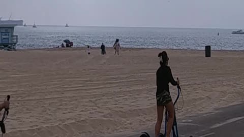 Bike Path on El Segundo Beach.