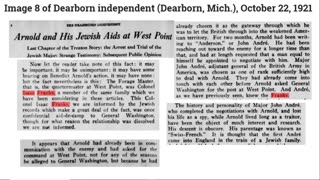 Traitor Benedict Arnold and his jewish Associates - David Salisbury Franks ; Isaac Franks etc