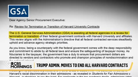 Trump administration moves to cancel federal contracts with Harvard