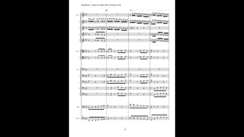 J.S. Bach – Prelude in F Minor, BWV 534 (String Orchestra + Contrabassoon)