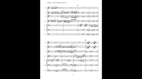 J.S. Bach – Fugue in E Minor, BWV 533 (Saxophone Quartet + Piccolo, Flute & Contrabassoon)