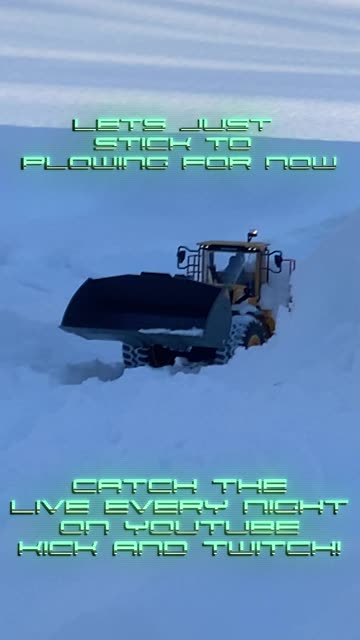 RC FRONT END LOADER TRIES TO CLIMB SNOW