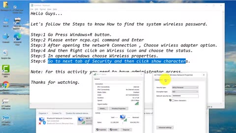 How to Know your Wifi Password In Windows