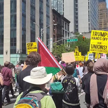 ¡Viva Palestina Libre! ¡ALTO a las deportaciones!