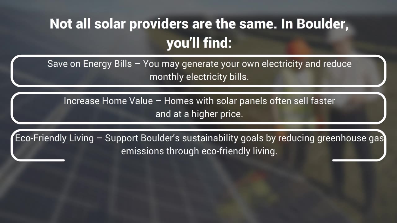 Solar Panel Installation Boulder Power Your Home with Clean Energy