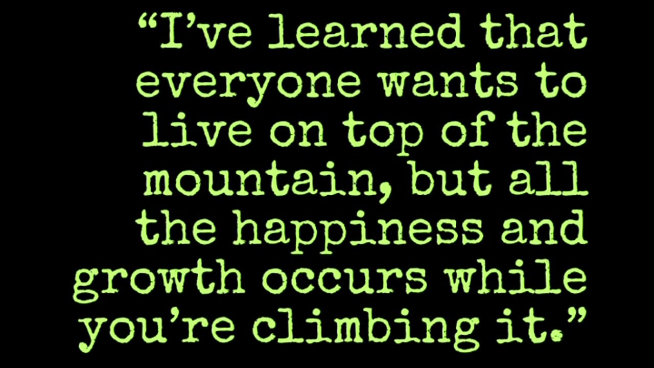 It’s not about the destination