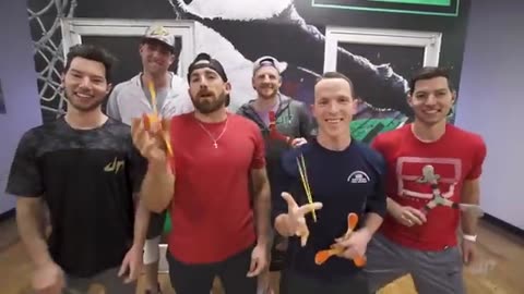 Shocking: Boomerang Trick Shots | Dude Perfect