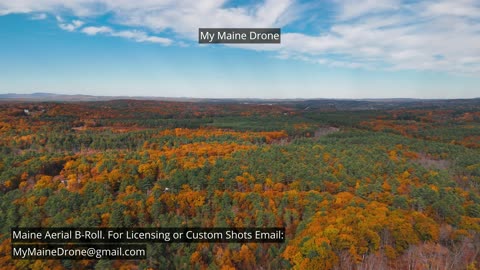Maine B-Roll (No Sound): Fall Foliage at Lily Pond in New Gloucester, Maine Video 5