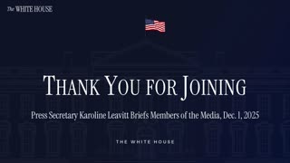 Press Secretary Karoline Leavitt Briefs Members of the Media, Dec. 1, 2025