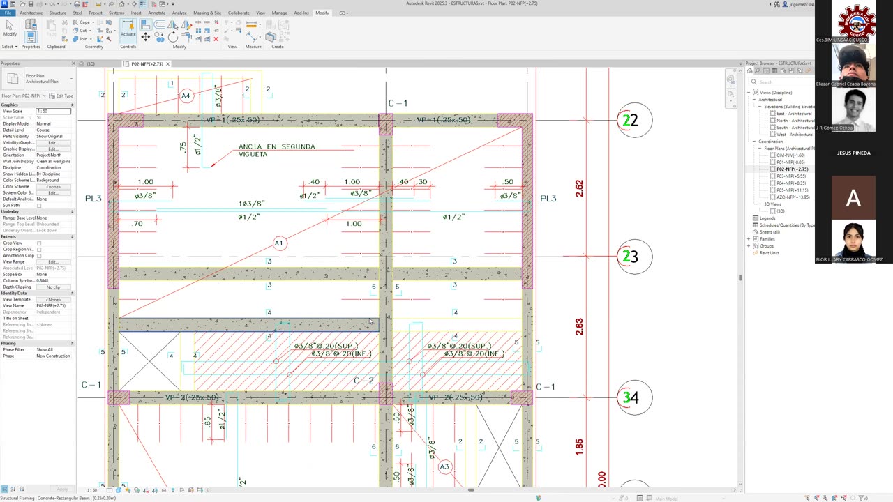 SESIÓN 05 MODELADO BIM CON REVIT ESTRUCTURAS