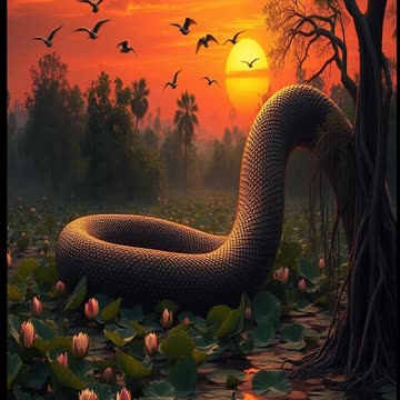 ثعبان الميسوبيثيا العملاق: سرّ مستنقعات النهرين #مستنقعات #ثعابين #أفاعي